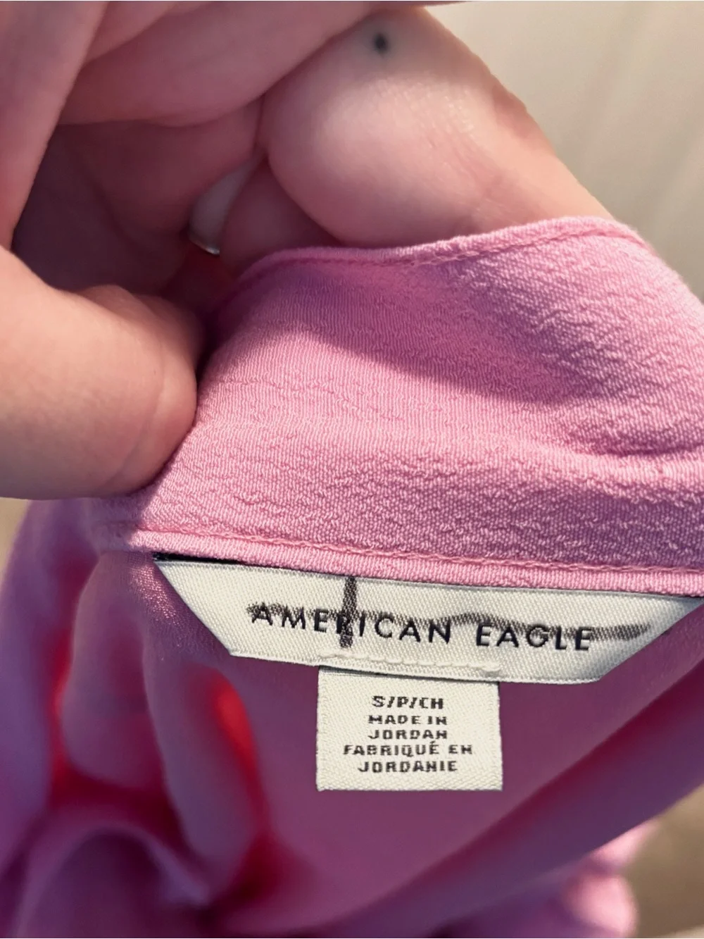 American Eagle Outfitters Pink Asymmetrical Wrap Skirt